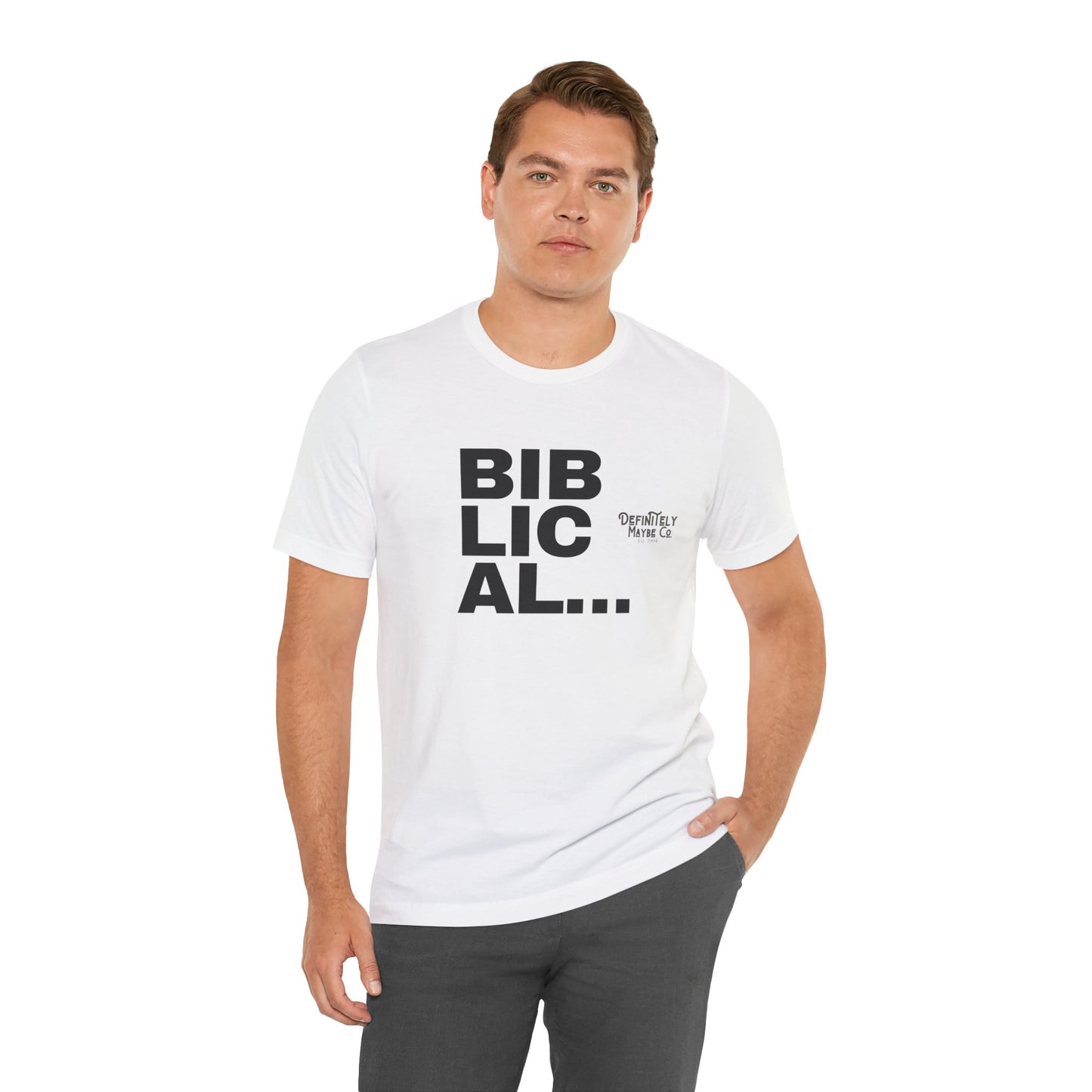 Biblical Print Unisex Jersey Short Sleeve Tee