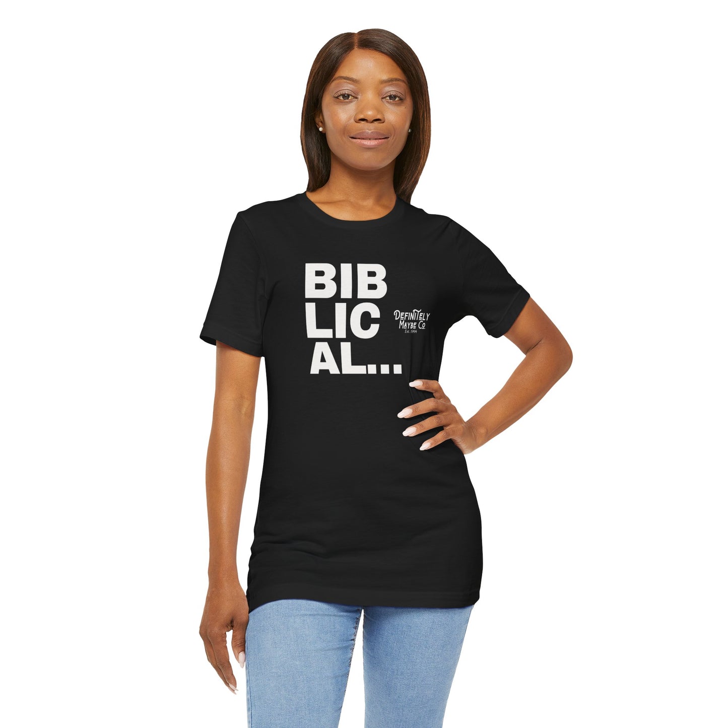 Biblical Print Unisex Jersey Short Sleeve Tee