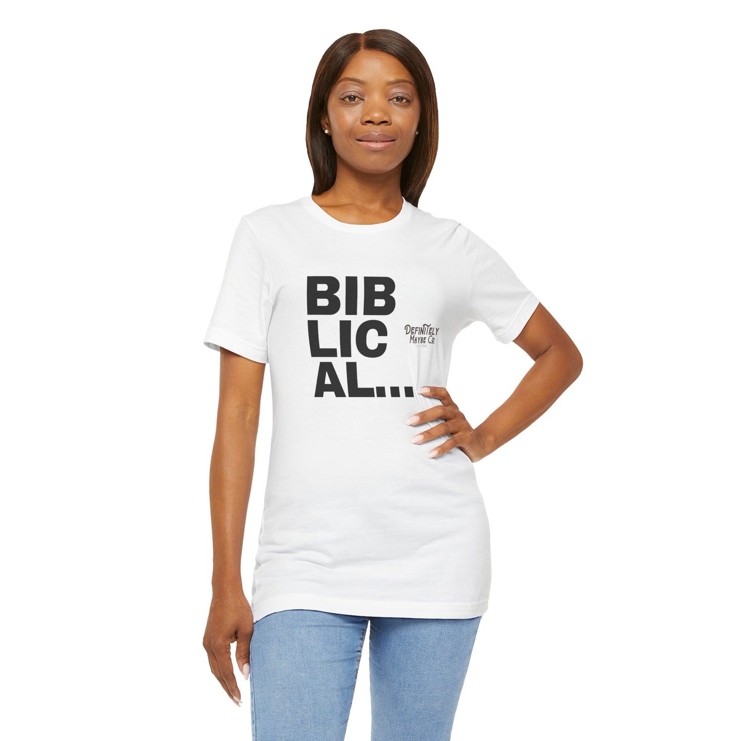 Biblical Print Unisex Jersey Short Sleeve Tee