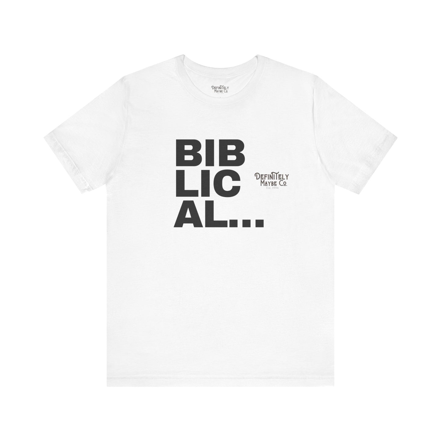 Biblical Print Unisex Jersey Short Sleeve Tee