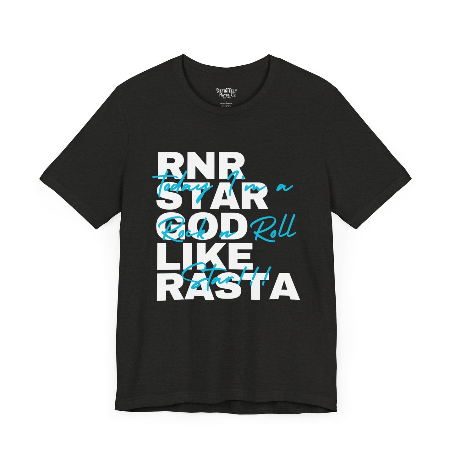 Godlike Rasta Rock 'n' Roll Star Unisex Tee – Bold Attitude, Iconic Style