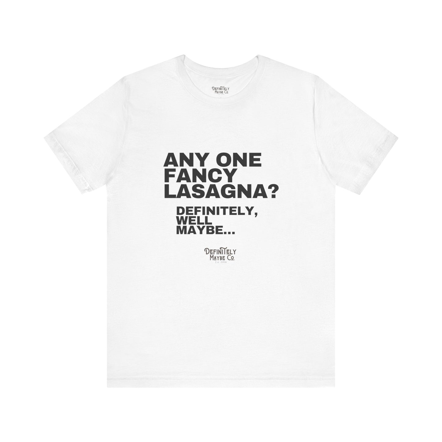 Anyone Fancy Lasagna? Liam Gallagher Quote T-Shirt – Unisex