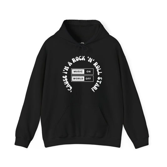 "'Cause I'm a Rock 'n' Roll Star" – Iconic Unisex Hoodie for Bold Souls