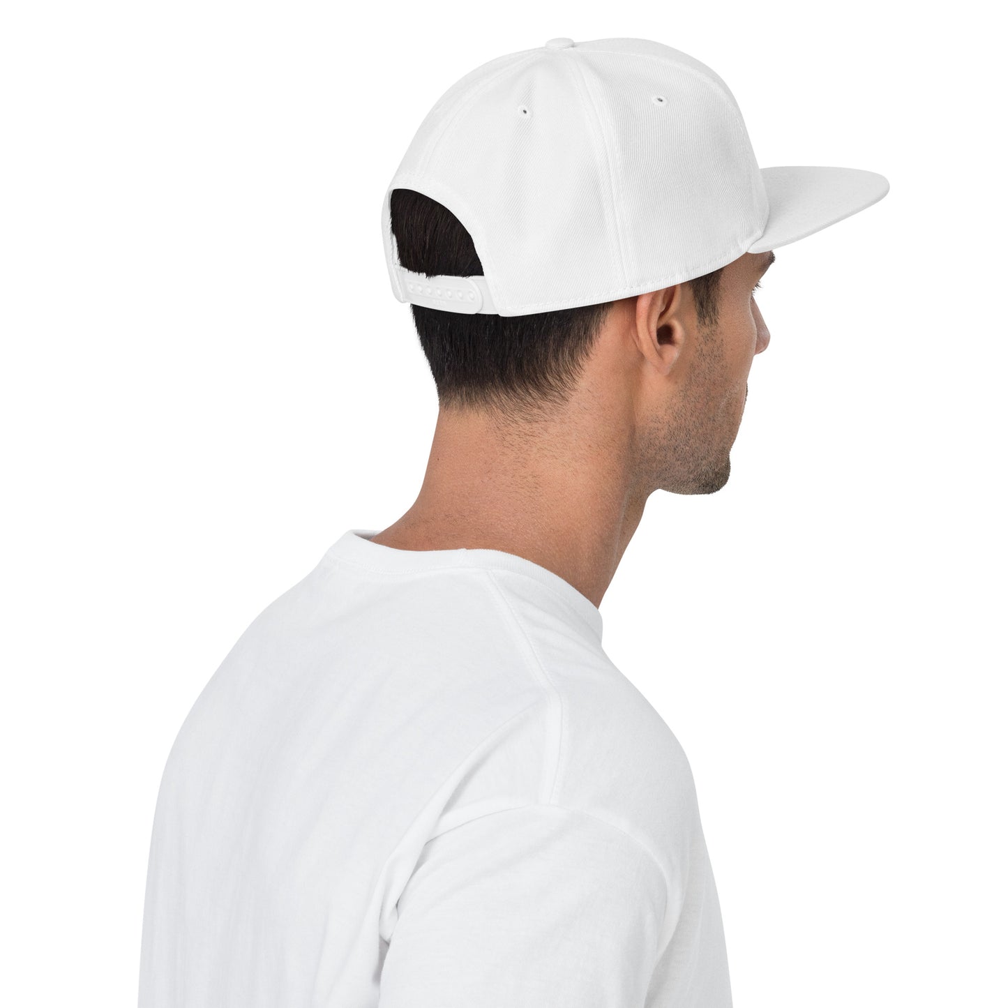 Definitely Maybe Co White Snapback Cap – Classic Style, Modern Edge