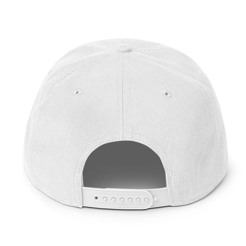 Definitely Maybe Co White Snapback Cap – Classic Style, Modern Edge