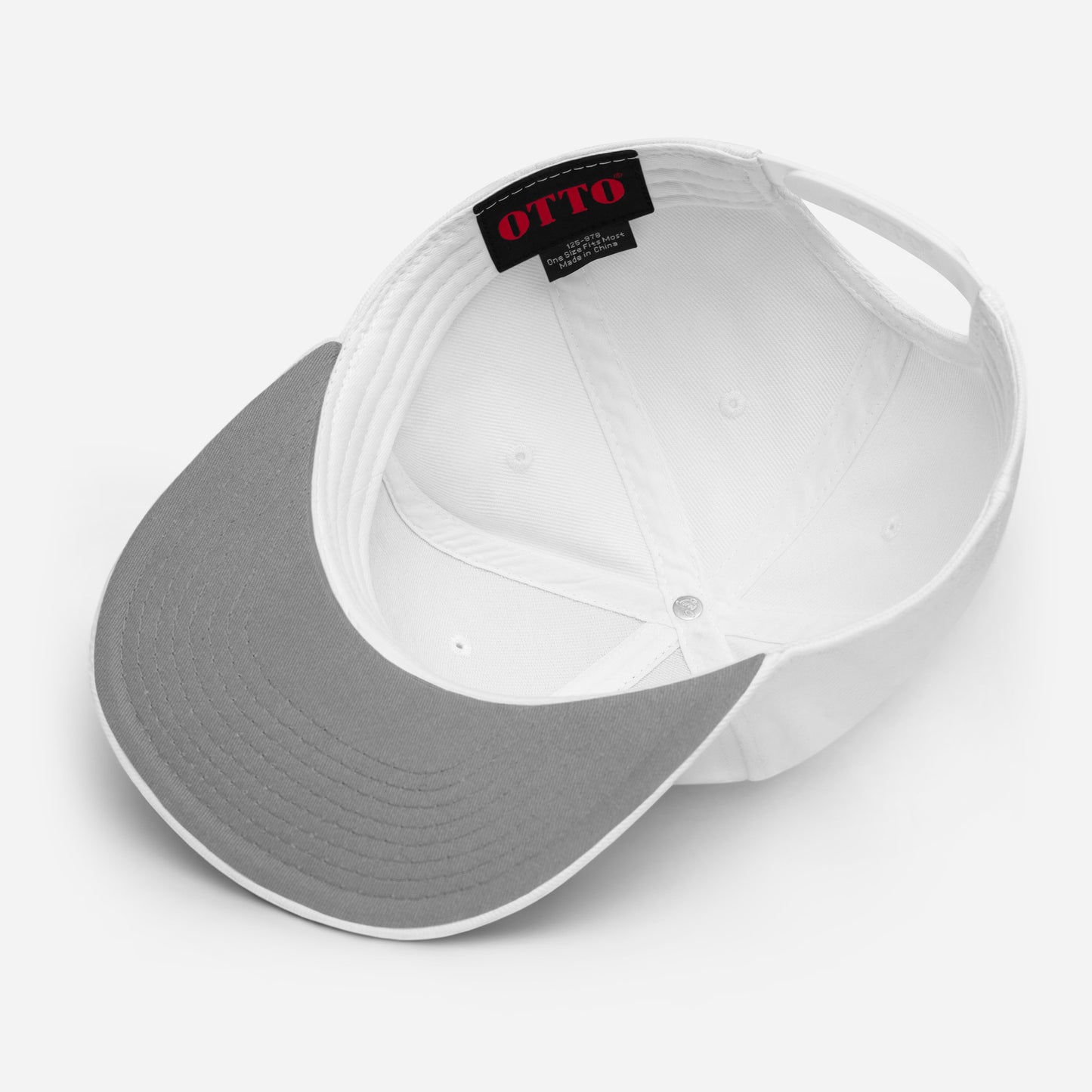 Definitely Maybe Co White Snapback Cap – Classic Style, Modern Edge